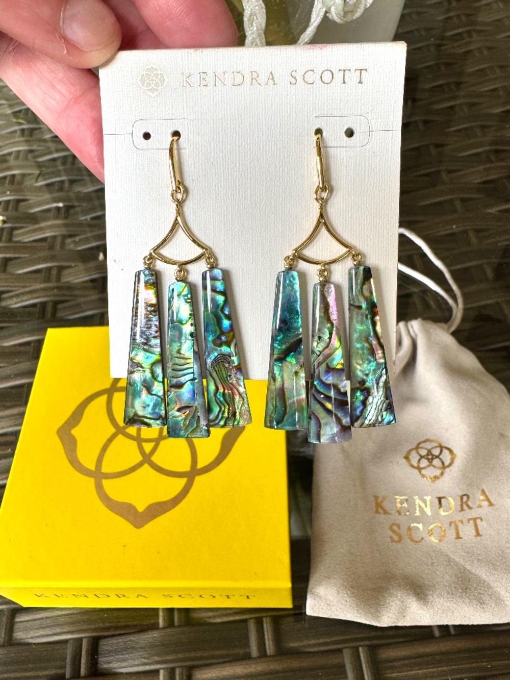 NWOT Elegant Kendra Scott Layton Earrings!
